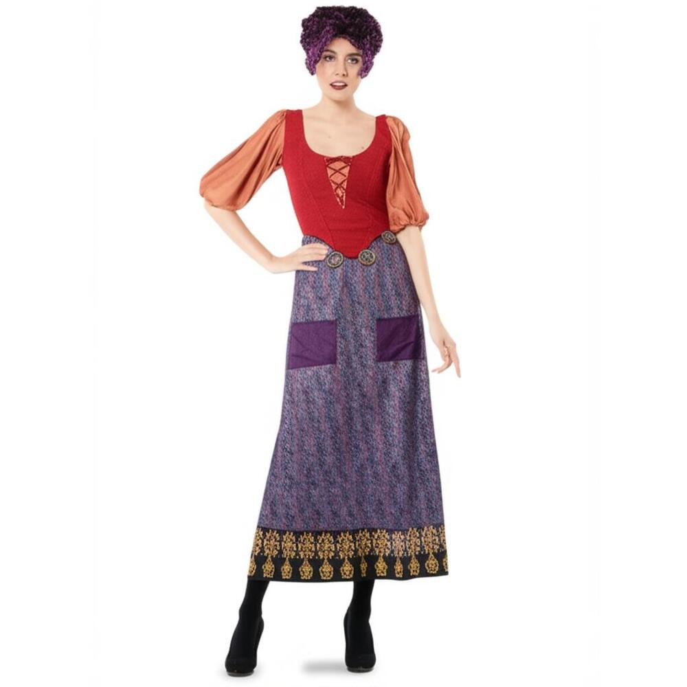 Disney Hocus Pocus Mary Sanderson Halloween Costume Adult S/M Cosplay Witch NWT